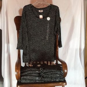 Sz 0X (16/18) Charter Club Cotton 3/4 Length Sleeve Top + Special Bundle Offer